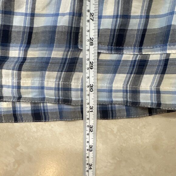 Vintage Juicy Couture Womens Dress Blue Plaid Tunic Western Size 2 Belted 90s - Picture 9 of 10